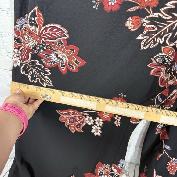 Maurices Jumpsuit Women Plus Size 2X Floral Cottage Flowy Silky Resort Vacation - Picture 10 of 16